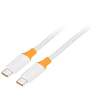 Insignia 2.5m (8 ft.) USB-C to USB-C Charge Cable (NS-PC3CC8W23-C) - White - Only at Best Buy
