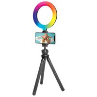 Mobifoto Mobilite Compact 6" RGB LED Ring Light Vlogging Kit