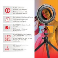 Mobifoto Mobilite Compact 6" RGB LED Ring Light Vlogging Kit