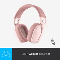 Casque d'écoute sans fil avec microphone Zone Vibe 100 de Logitech - Rose