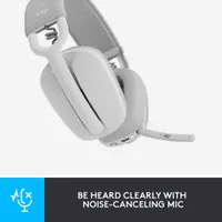 Logitech Zone Vibe 100 Wireless Headset with Microphone - Off-white