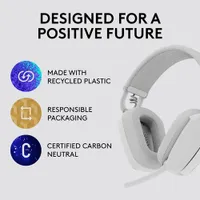 Logitech Zone Vibe 100 Wireless Headset with Microphone - Off-white