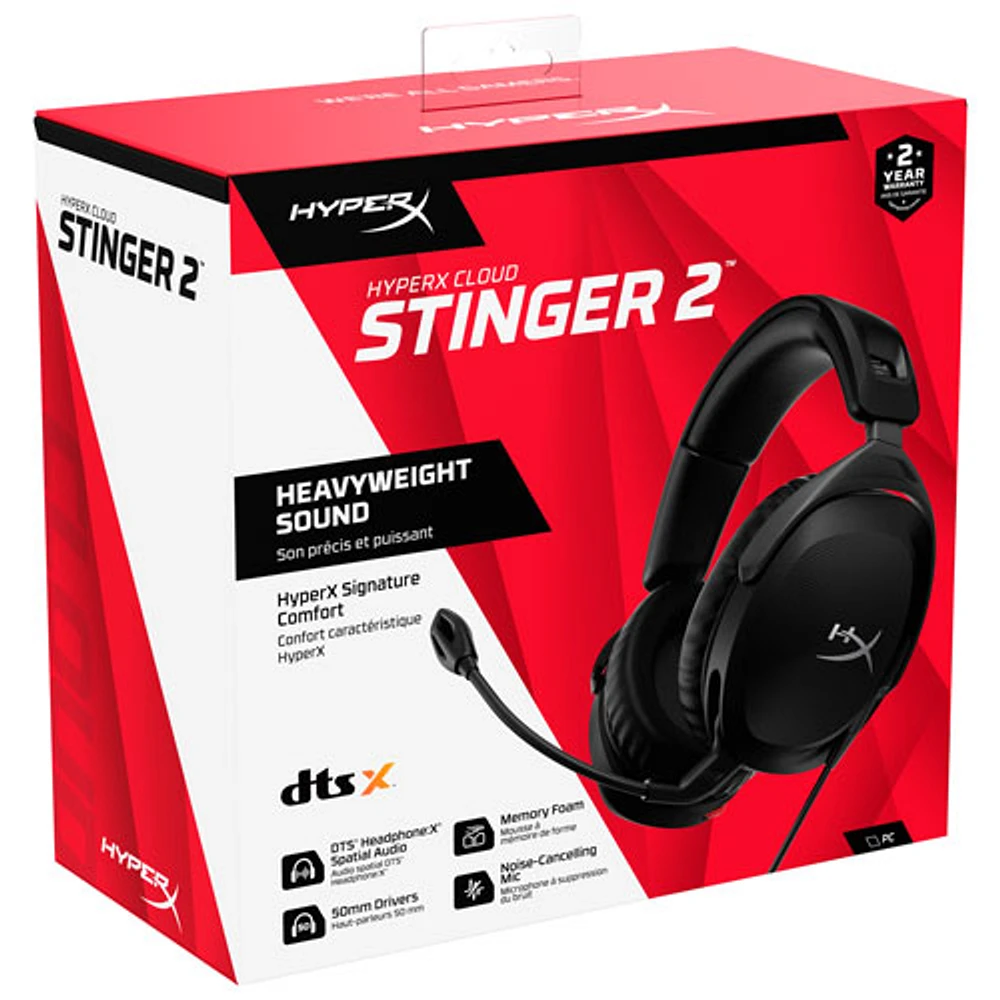HyperX Cloud Stinger 2 Gaming Headset - Black