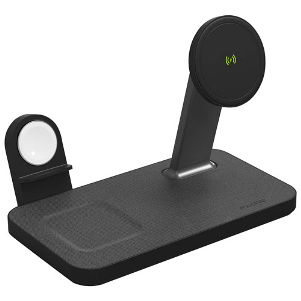 Mophie Snap+ 15W 3-in-1 Wireless Charging Stand - Black