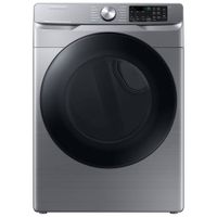 Samsung 7.5 Cu. Ft. Electric Steam Dryer (DVE45B6305P/AC) - Platinum - Open Box