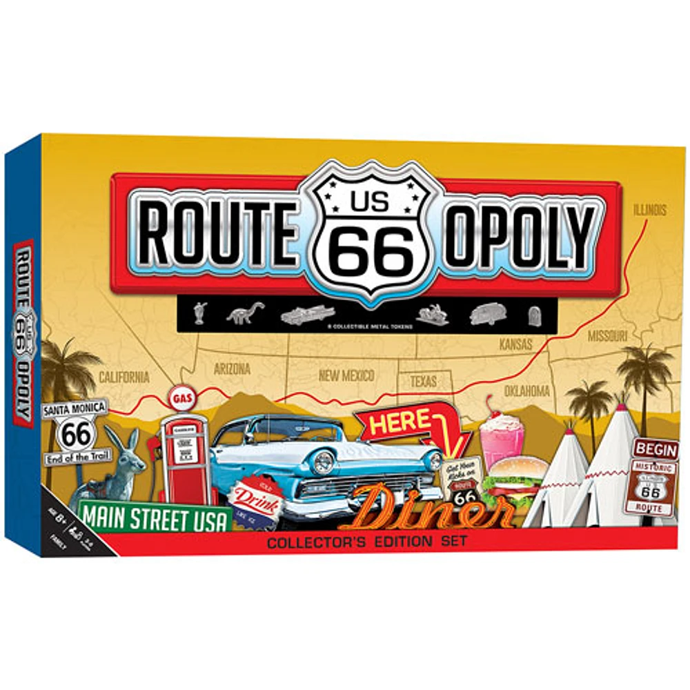 Route 66 Opoly Board Game - English