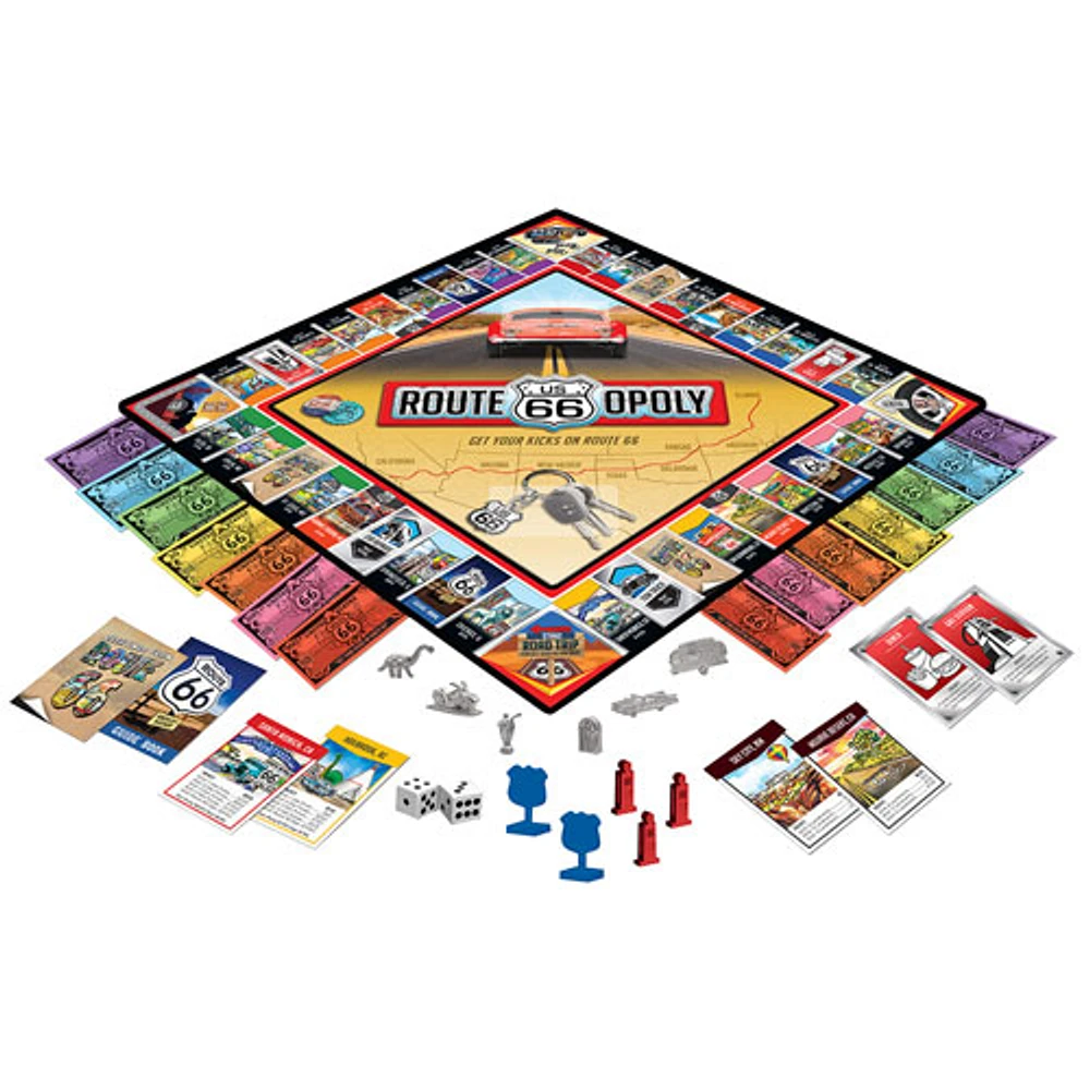 Route 66 Opoly Board Game - English