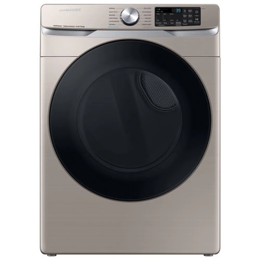 Samsung 7.5 Cu. Ft. Electric Steam Dryer (DVE45B6305C/AC) - Champagne - Open Box - Perfect Condition