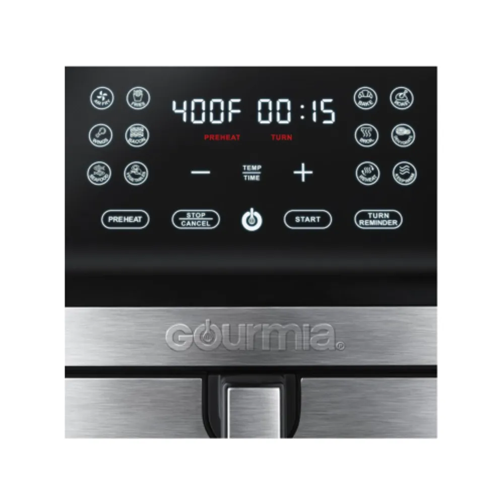 Gourmia 8-quart Digital Air Fryer, With 12 One-touch Functions