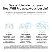 Google Nest Wifi Pro Wi-Fi 6E Router - Snow - 3 Pack