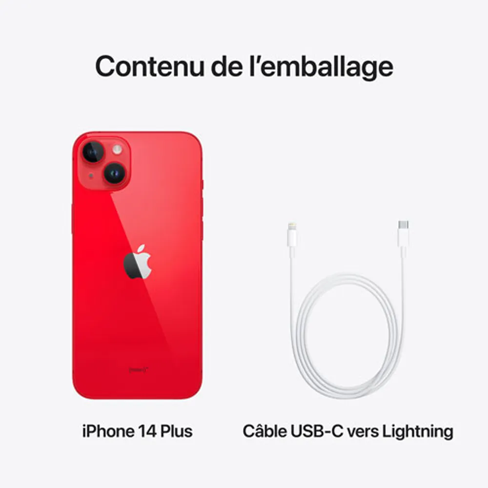 Virgin Plus Apple iPhone 14 Plus 256GB - (PRODUCT)RED - Monthly Financing