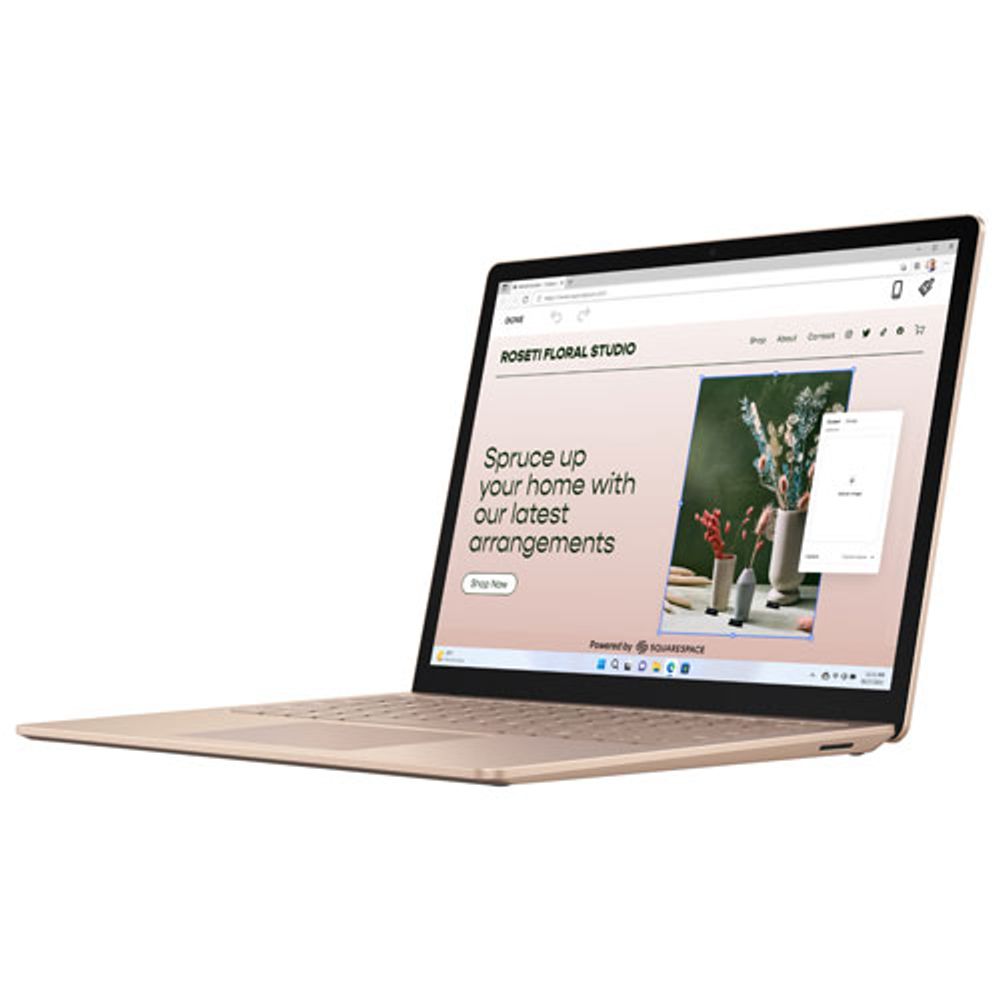 Microsoft Surface Laptop 5 Touchscreen 13.5" - Sandstone (Intel Evo i5-1235U/512GB SSD/8GB RAM) - En - Exclusive Retail Partner