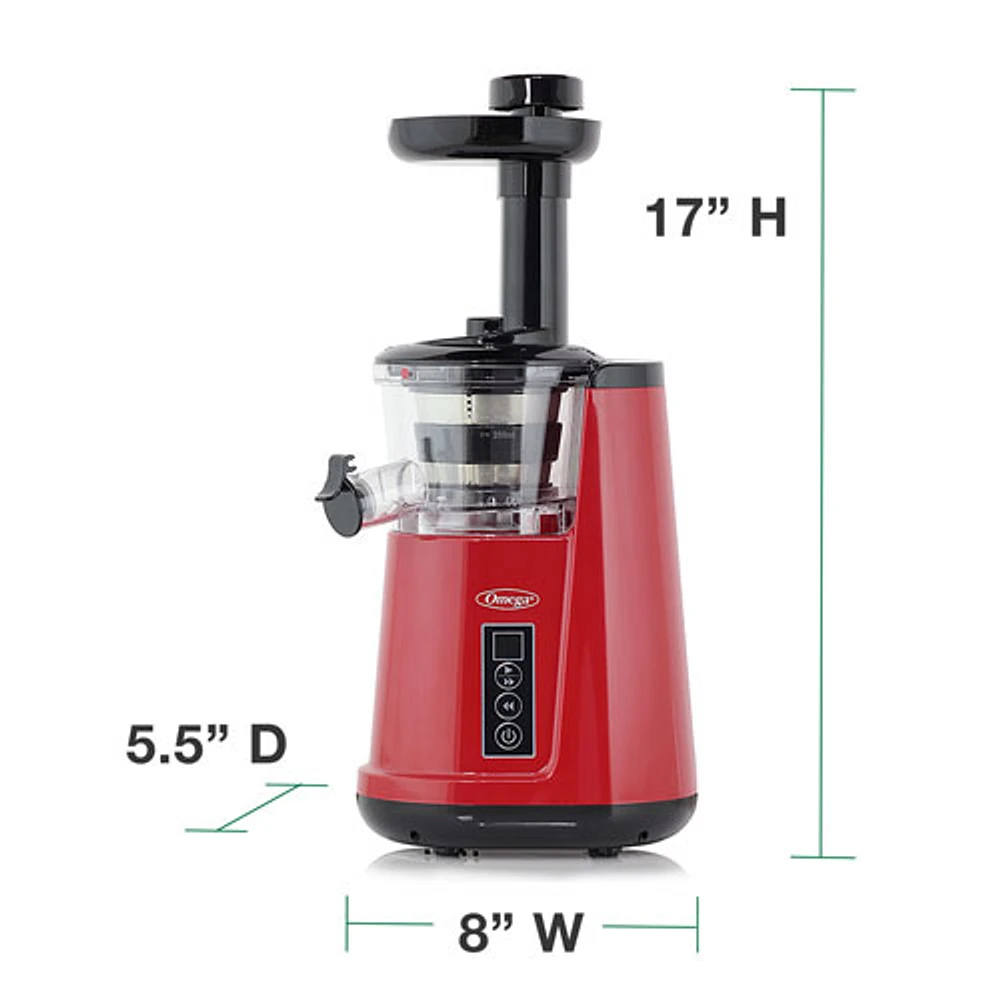 Centrifugeuse à extraction lente à froid 365 d'Omega - Rouge