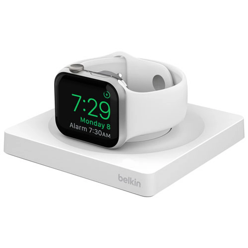 Station de recharge sans fil de Belkin pour Apple Watch - Blanc