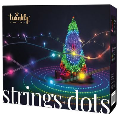 Twinkly Smart Light Multi Pack- 400 RGB LED Light String and 60 Dots - Only at Best Buy