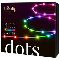 Bande lumineuse intelligente DEL RVB de 20 m (65,6 pi) Dots de Twinkly - 400 ampoules