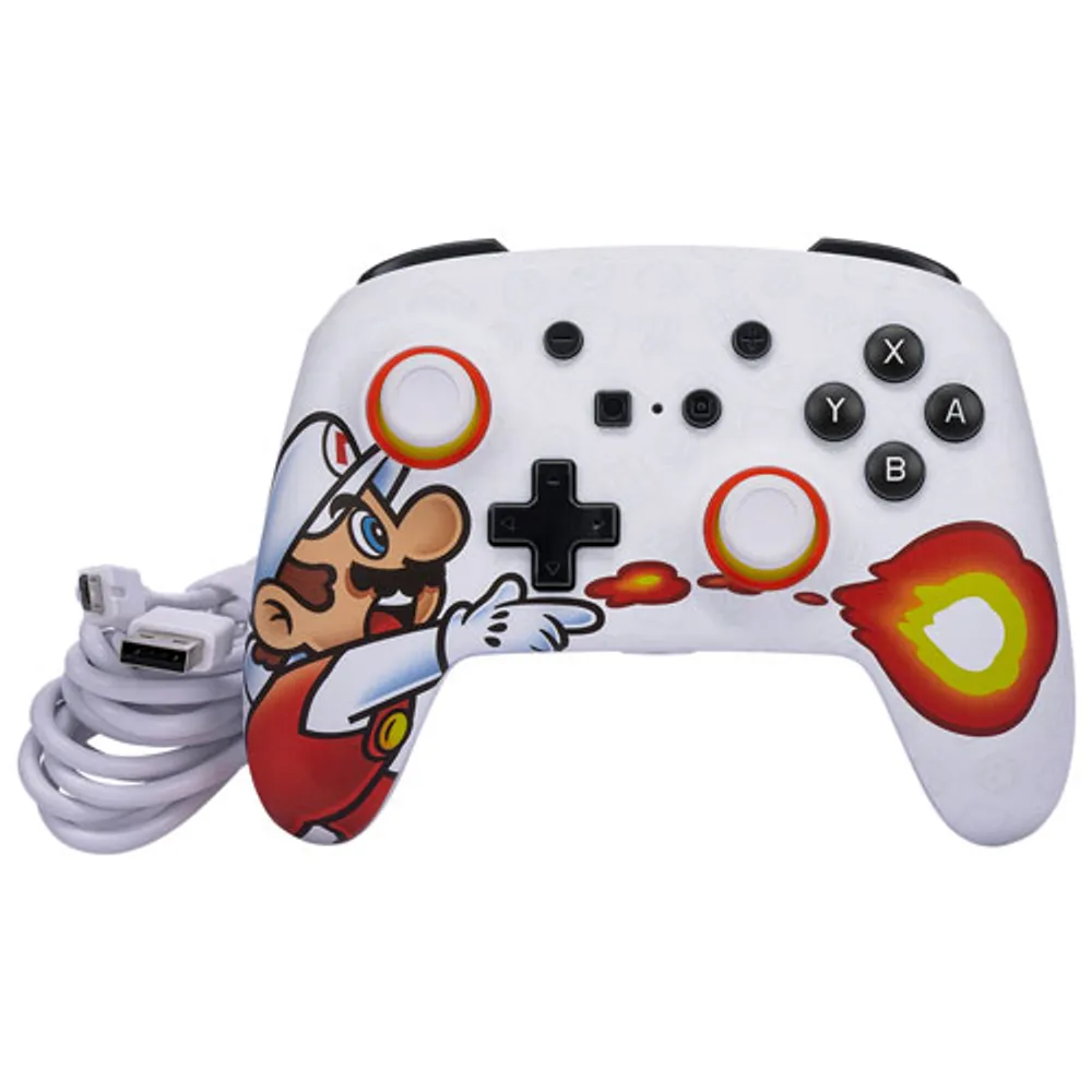 PowerA Enhanced Wired Controller for Switch - Fireball Mario