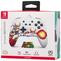 PowerA Enhanced Wired Controller for Switch - Fireball Mario