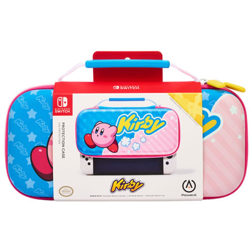 Power A Kirby Travel Case for Nintendo Switch - Pink/Blue