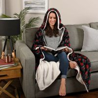 NBA Polyester Hooded Throw Blanket - Toronto Raptors