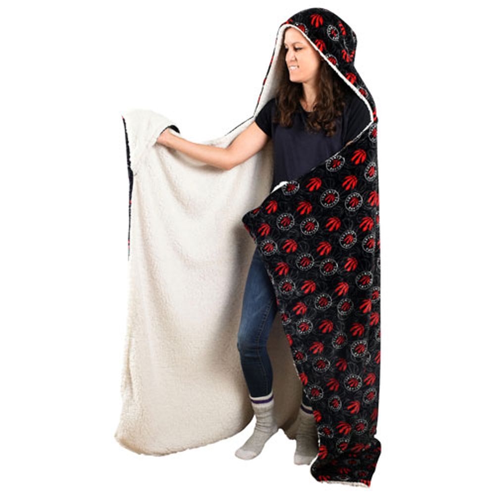 NBA Polyester Hooded Throw Blanket - Toronto Raptors