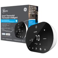 GE Cync Smart Wi-Fi Thermostat - Black