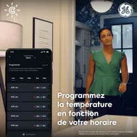 GE Cync Smart Wi-Fi Thermostat - Black