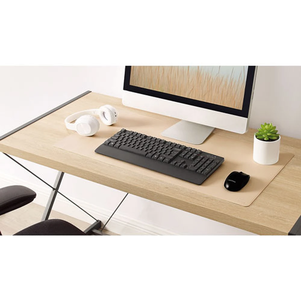 Grand tapis de souris d'Insignia (NS-PM3PWLW23-C) - Crème - Exclusivité BBY