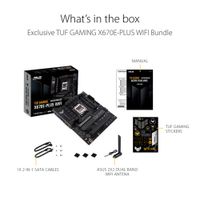 Asus TUF Gaming X670E-PLUS Gaming Wi-Fi 6E AM5 DDR5 Motherboard for AMD Ryzen 7000 Series CPUs