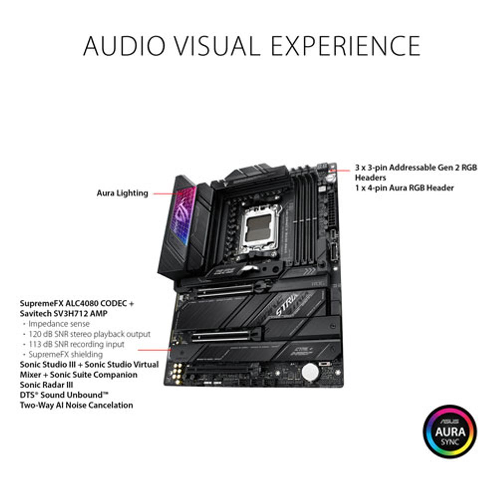 Asus ROG Strix X670E-E Gaming Wi-Fi 6E AM5 DDR5 Motherboard for AMD Ryzen 7000 Series CPUs