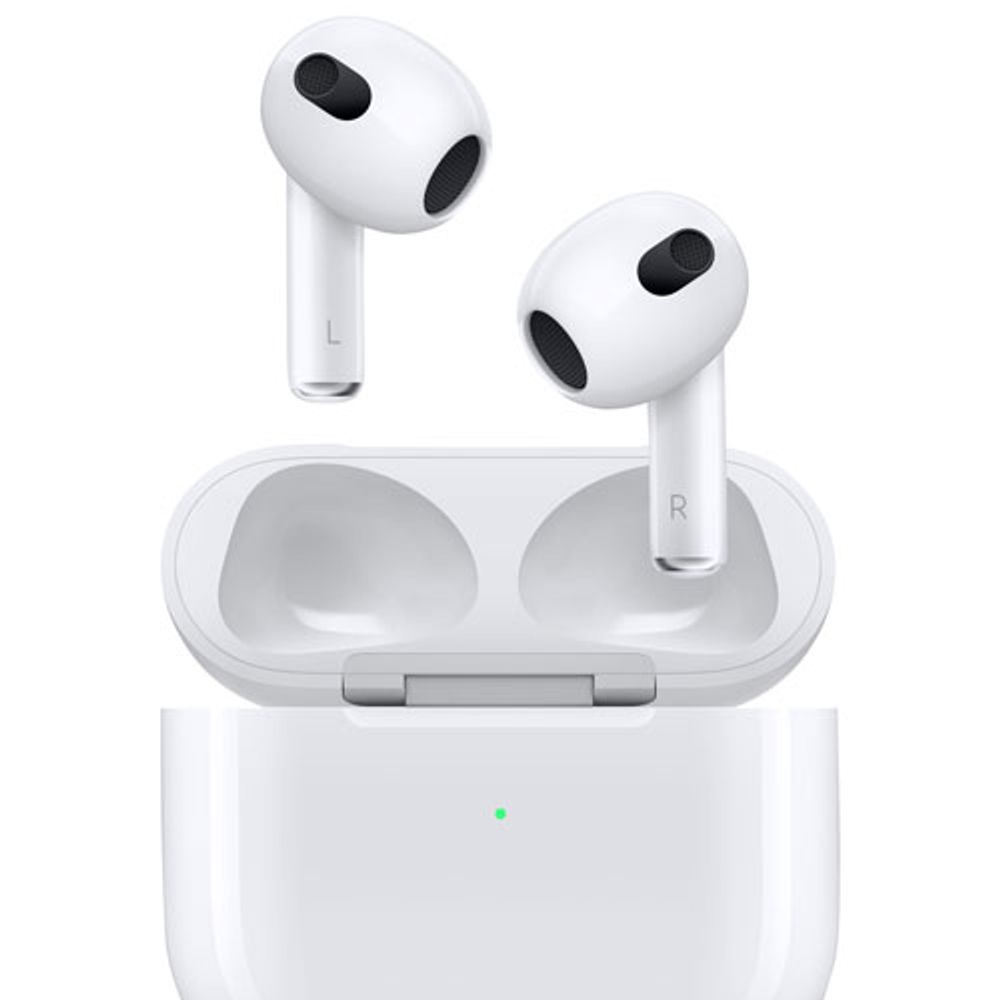 Apple AirPods (3rd generation) In-Ear True Wireless Earbuds with Lightning Charging Case - White