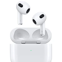 Écouteurs boutons 100 % sans fil AirPods (3e génération) d'Apple avec étui de chargement Lightning - Blanc