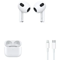 Écouteurs boutons 100 % sans fil AirPods (3e génération) d'Apple avec étui de chargement Lightning - Blanc