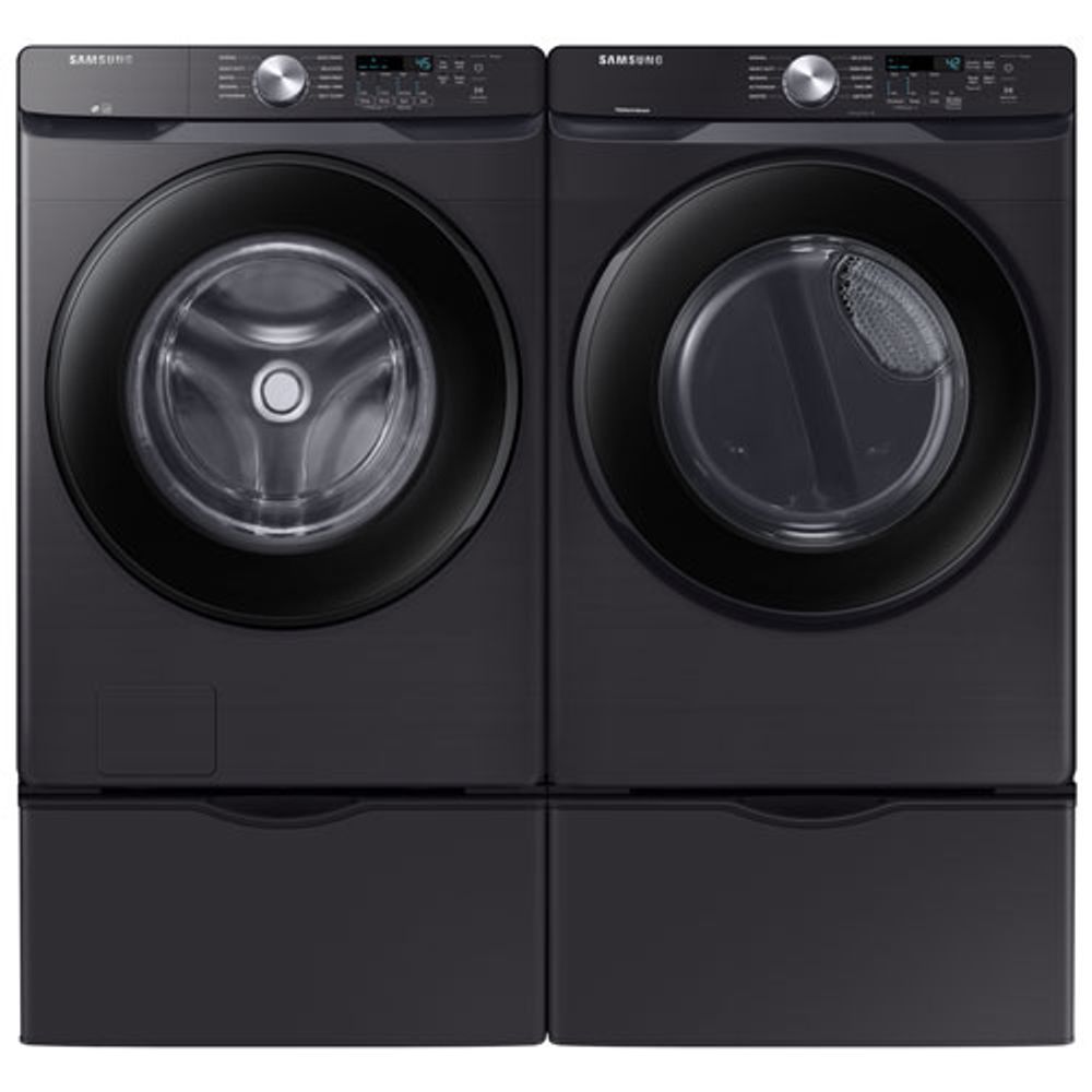 Samsung 7.5 Cu. Ft. Electric Dryer (DVE45T6005V/AC) - Black Stainless Steel