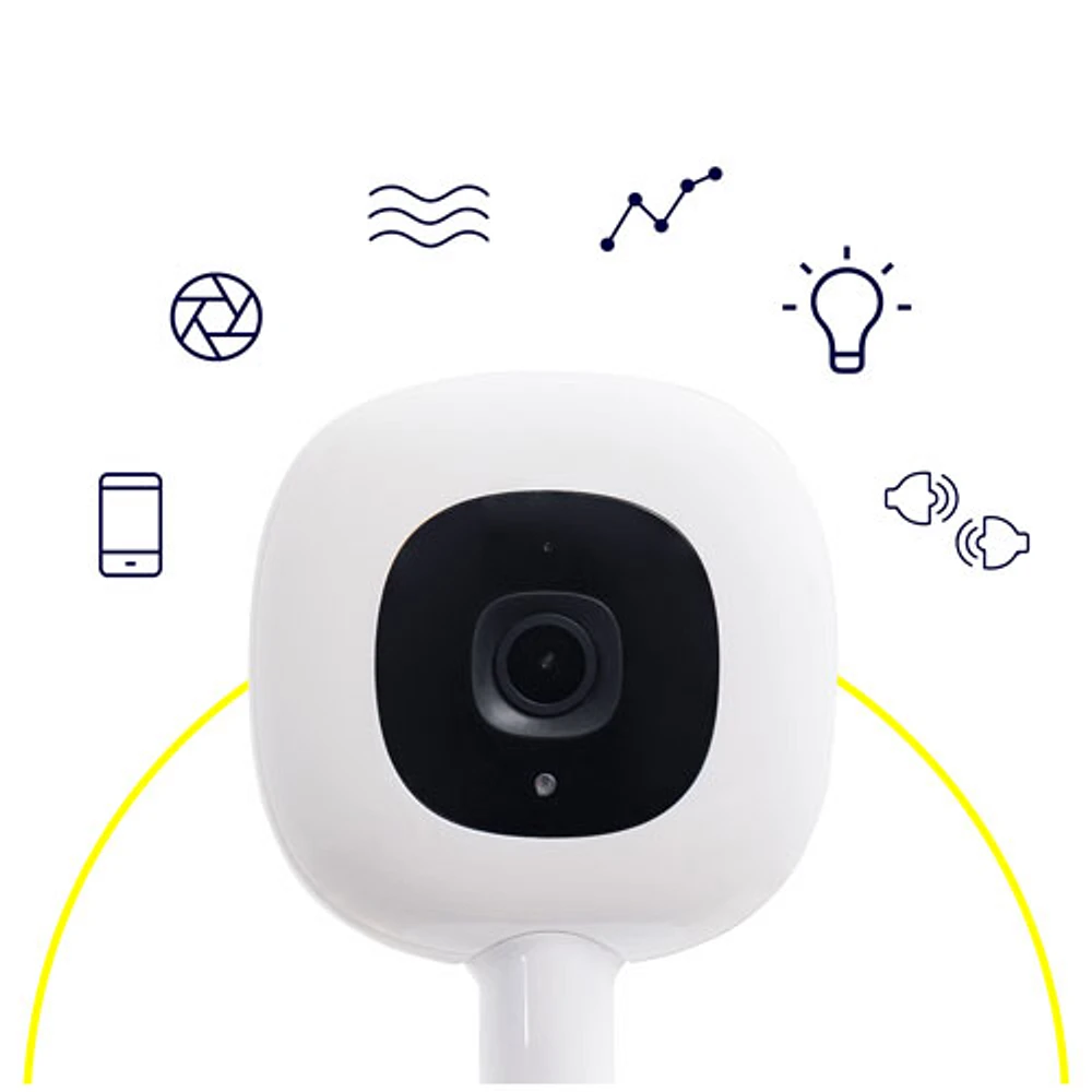 Nanit Pro Camera + Flex Duo Movement Baby Monitor with Night Vision and Zoom/Pan/Tilt