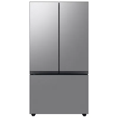 Boîte ouverte - Réfrigérateur à deux portes 30,1 pi³ 36 po BESPOKE de Samsung (RF30BB6200QLAA) - Inox - Parfait état