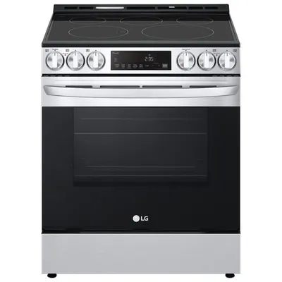 Open Box - LG 30" 6.3 Cu Ft Slide-In Electric Air Fry Range (LSEL6333F) -Stainless Steel -Perfect Condition