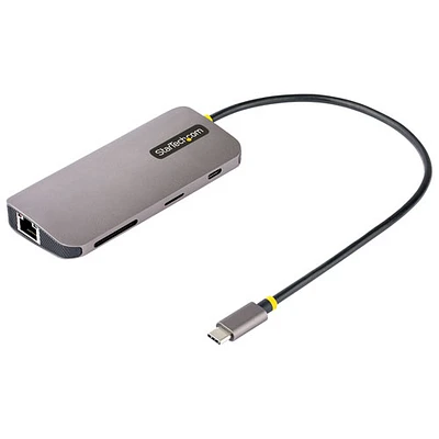 Concentrateur USB-C 8-en-1 avec Power Delivery de StarTech (115B-USBC-MULTIPORT) - Gris cosmique