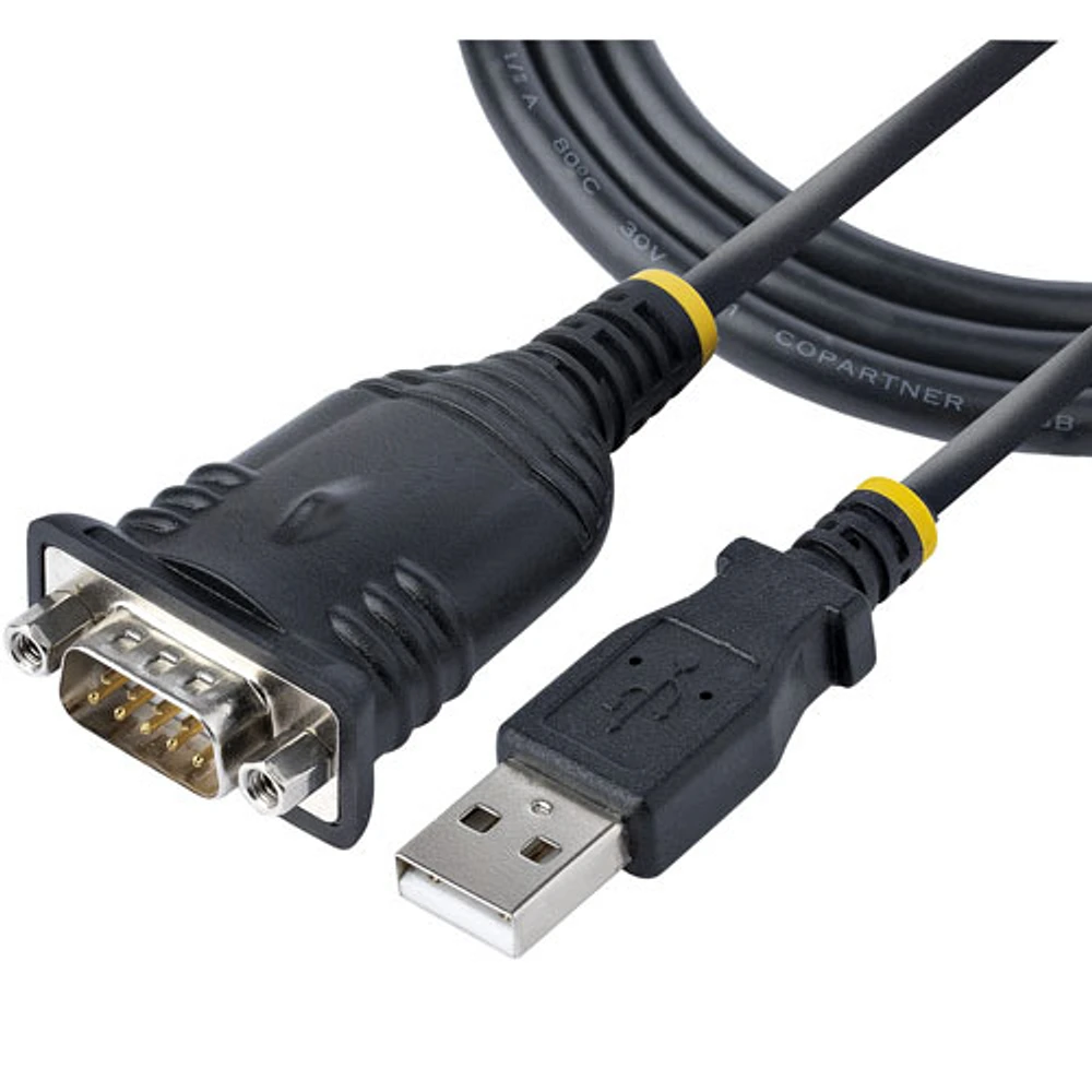 Câble USB 2.0 à série RS232 de 1 m (3 pi) de StarTech (1P3FP-USB-SERIAL)