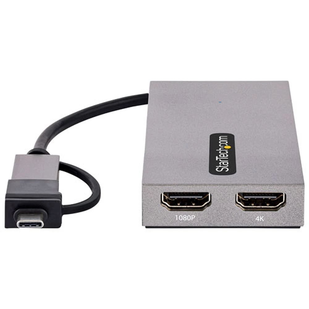 StarTech USB-C/USB-A to Dual HDMI Adapter (107B-USB-HDMI)