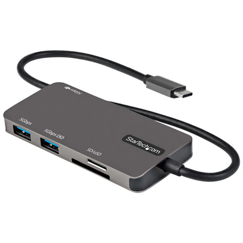 Concentrateur USB-C 6-en-1 avec HDMI 4K et Power Delivery de StarTech (DKT30CHSDPD)