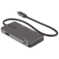 Concentrateur USB-C 6-en-1 avec HDMI 4K et Power Delivery de StarTech (DKT30CHSDPD)