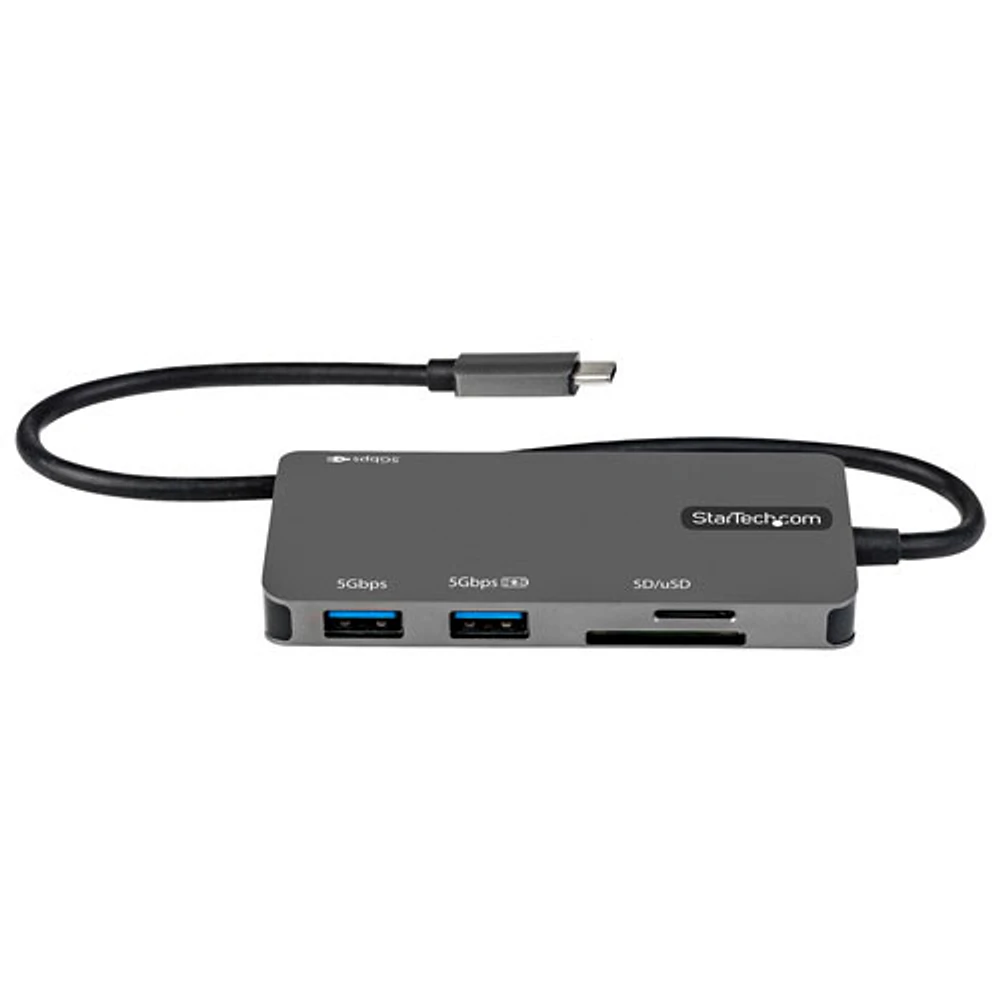 Concentrateur USB-C 6-en-1 avec HDMI 4K et Power Delivery de StarTech (DKT30CHSDPD)