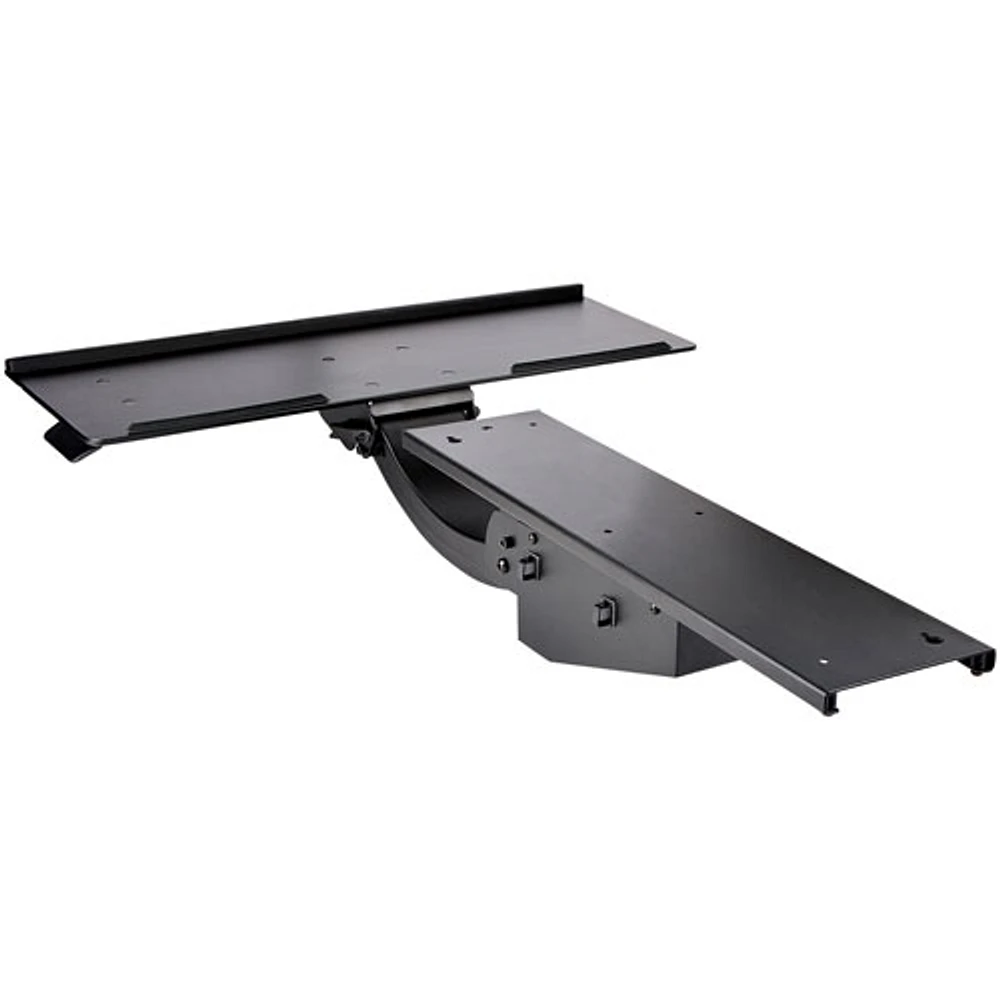 StarTech Full Motion Adjustable Under-Desk Keyboard Tray - Silver