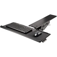 StarTech Full Motion Adjustable Under-Desk Keyboard Tray - Silver