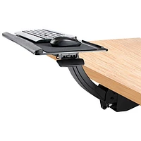 Plateau de clavier ajustable articulé pour dessous de bureau de StarTech - Argenté