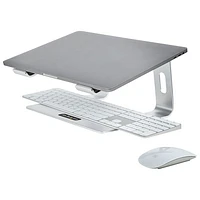 StarTech Aluminum Laptop Riser Stand for Desk - Black/Silver