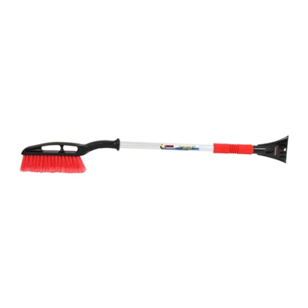 Colossal Extendable 34-49 in. Swivel Head Snow Brush with Ice Scraper and  Squeegee