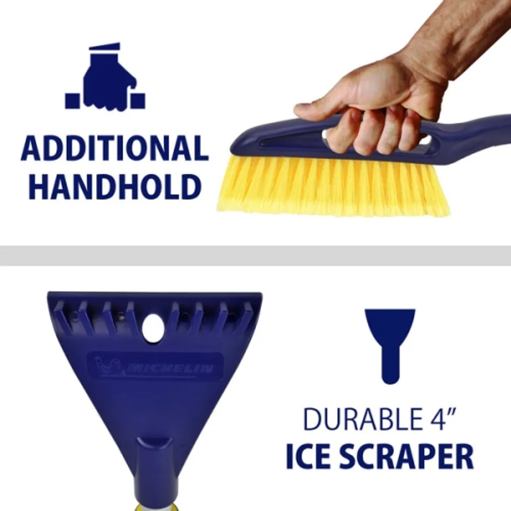 Michelin Colossal 50 Extendable Snow Brush, Scraper & Ice Chipper