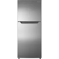 Open Box - Insignia 24" 10.1 CuFt Top Freezer Refrigerator (NS-RTM10SS2-C) -Stainless Steel -Scratch & Dent